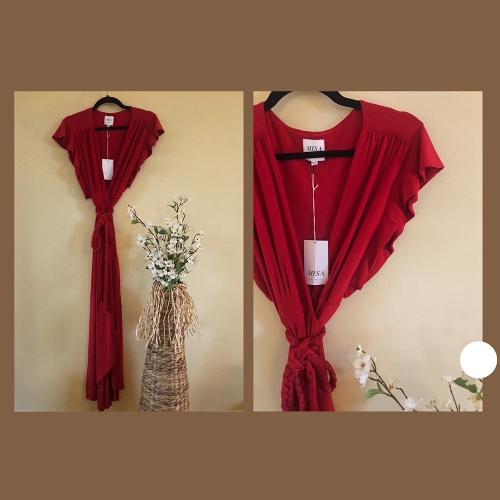 MISA LOS ANGELES gorgeous red dress NWT
